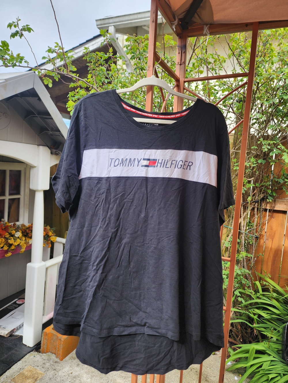 Tommy Hilfiger Woman's Black Logo Short Sleeve Tee